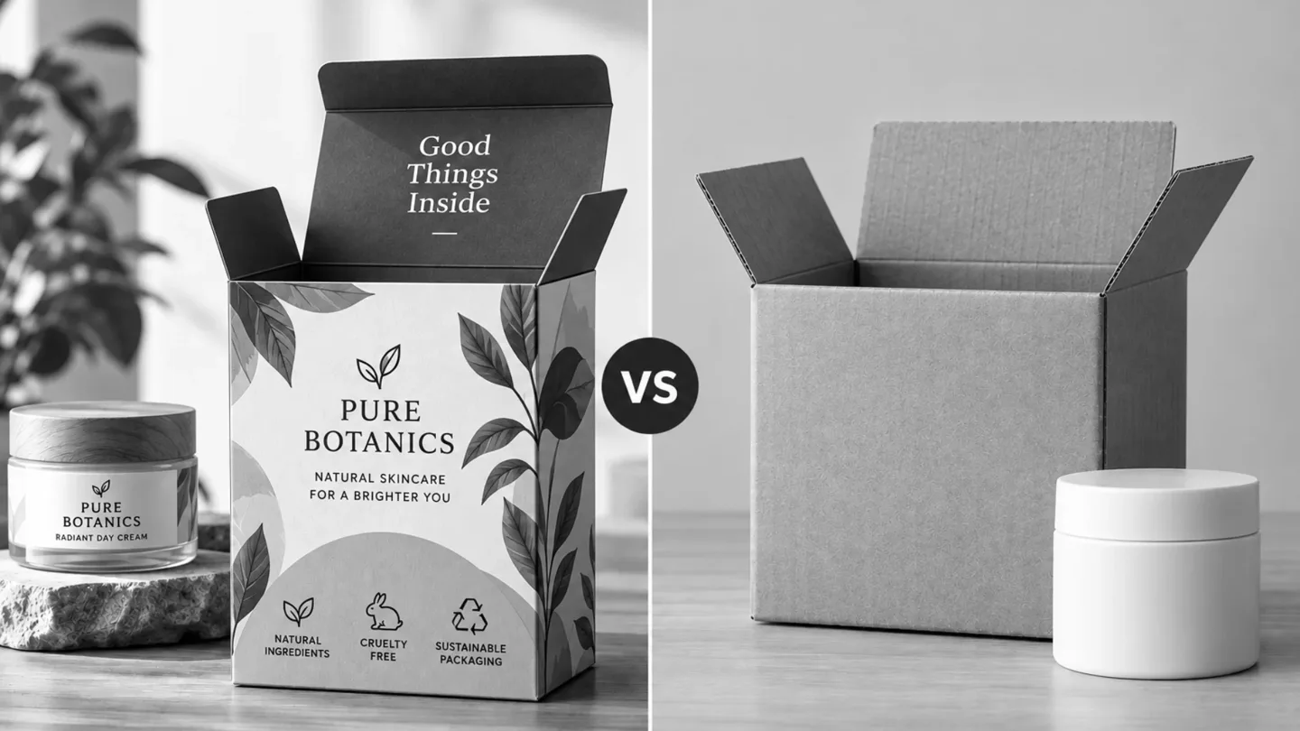 Custom packaging vs stock packaging design