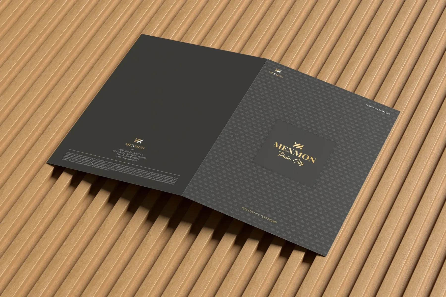 Luxury township brochure design for Mexmon Palm City