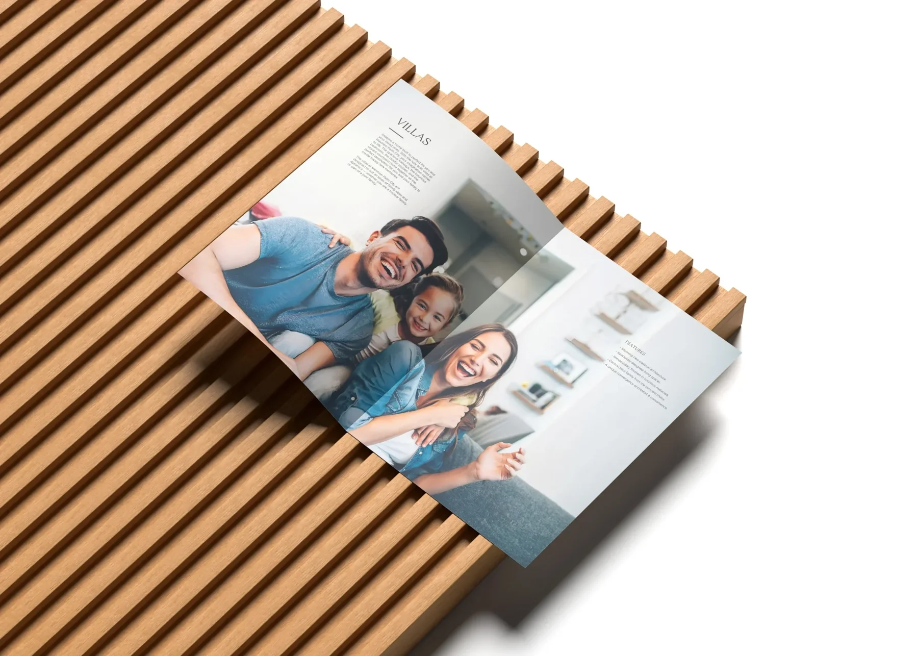 Villas page brochure design for Mexmon Palm City real estate project