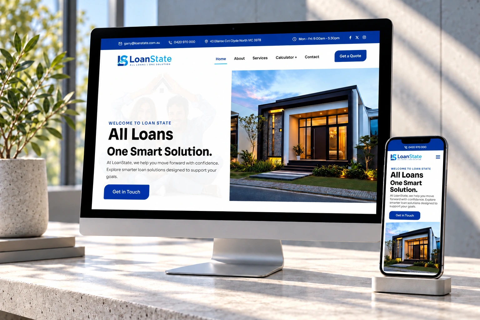 Loanstate responsive website design